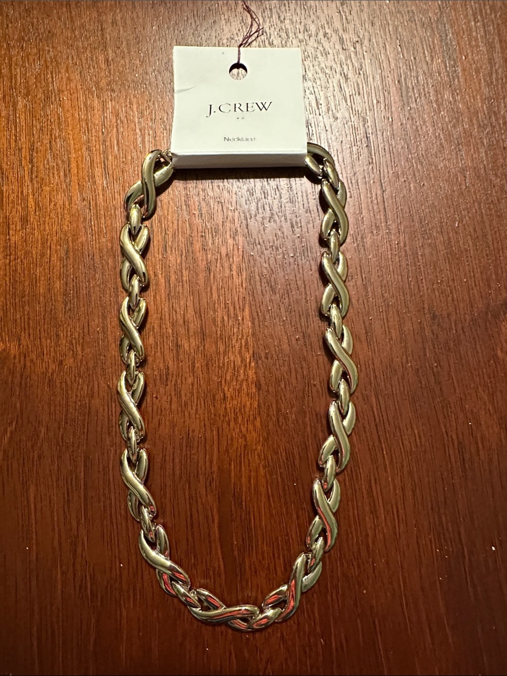 J. Crew Gold Twisted Chain Necklace